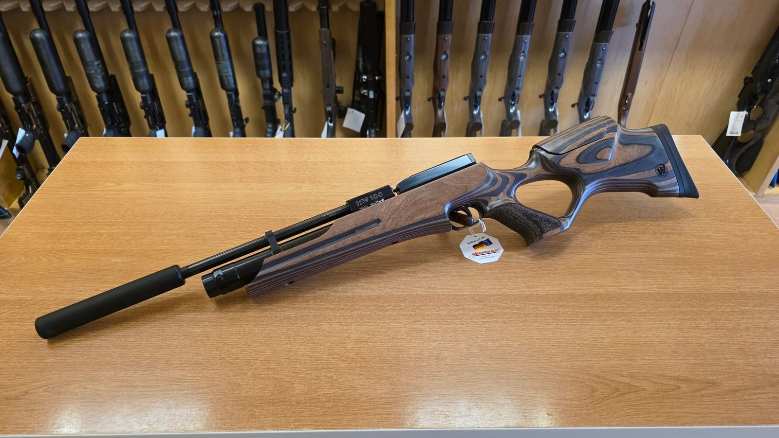 Senapan Weihrauch .177 HW 100 KT Laminate Adjustable