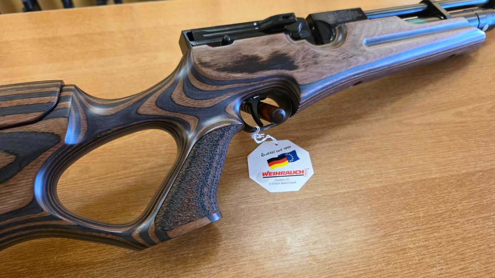 Senapan Weihrauch .177 HW 100 KT Laminate Adjustable - Gambar 5
